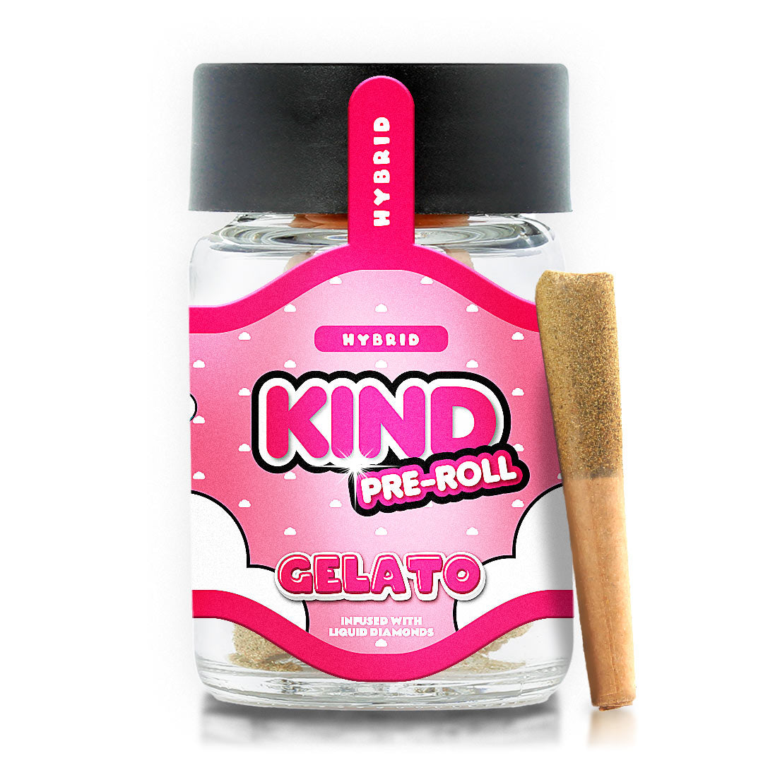 5 x .5 Gram THCa Infused Pre-rolls - Gelato (Hybrid)