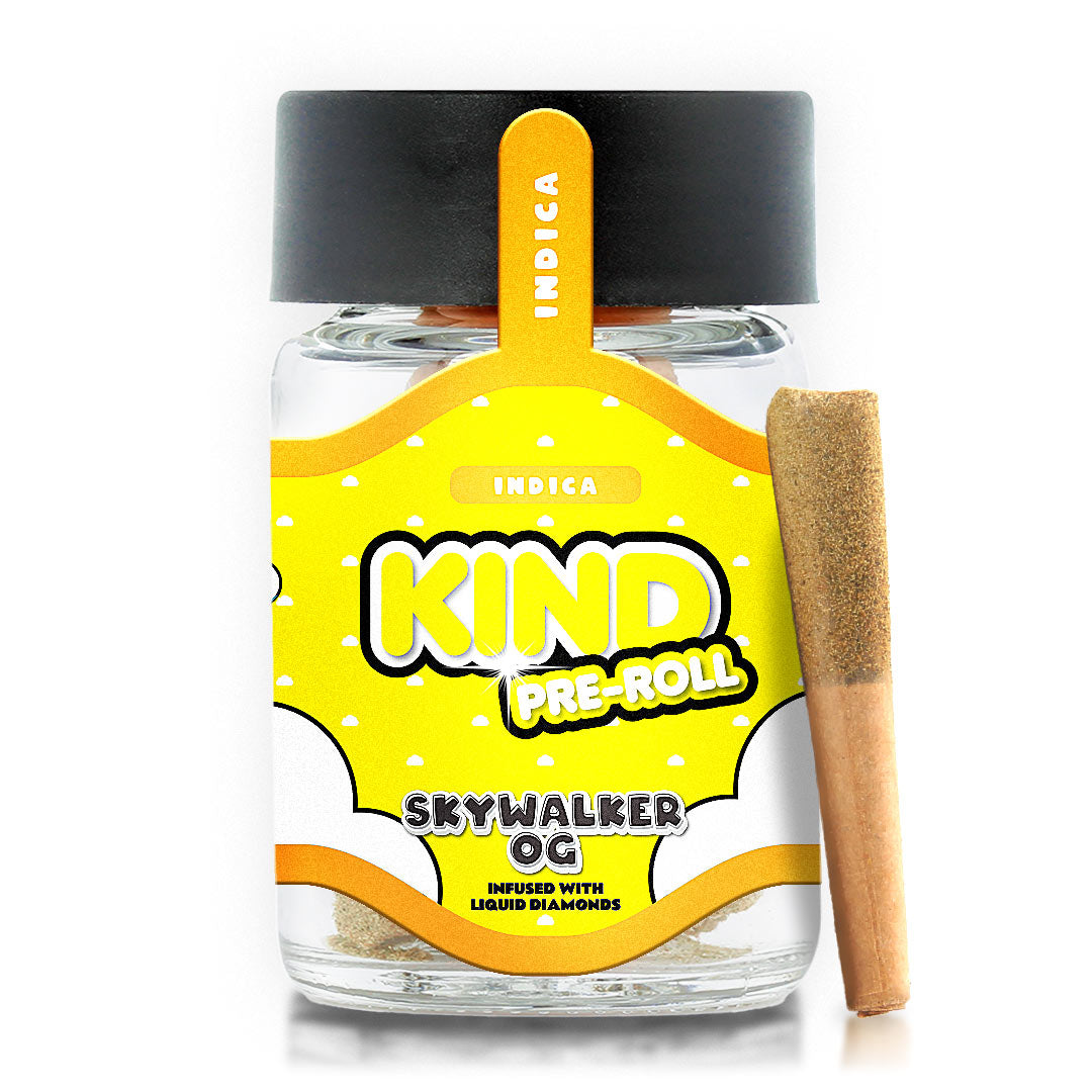 5 x .5 Gram THCa Infused Pre-rolls - Skywalker OG (Indica)
