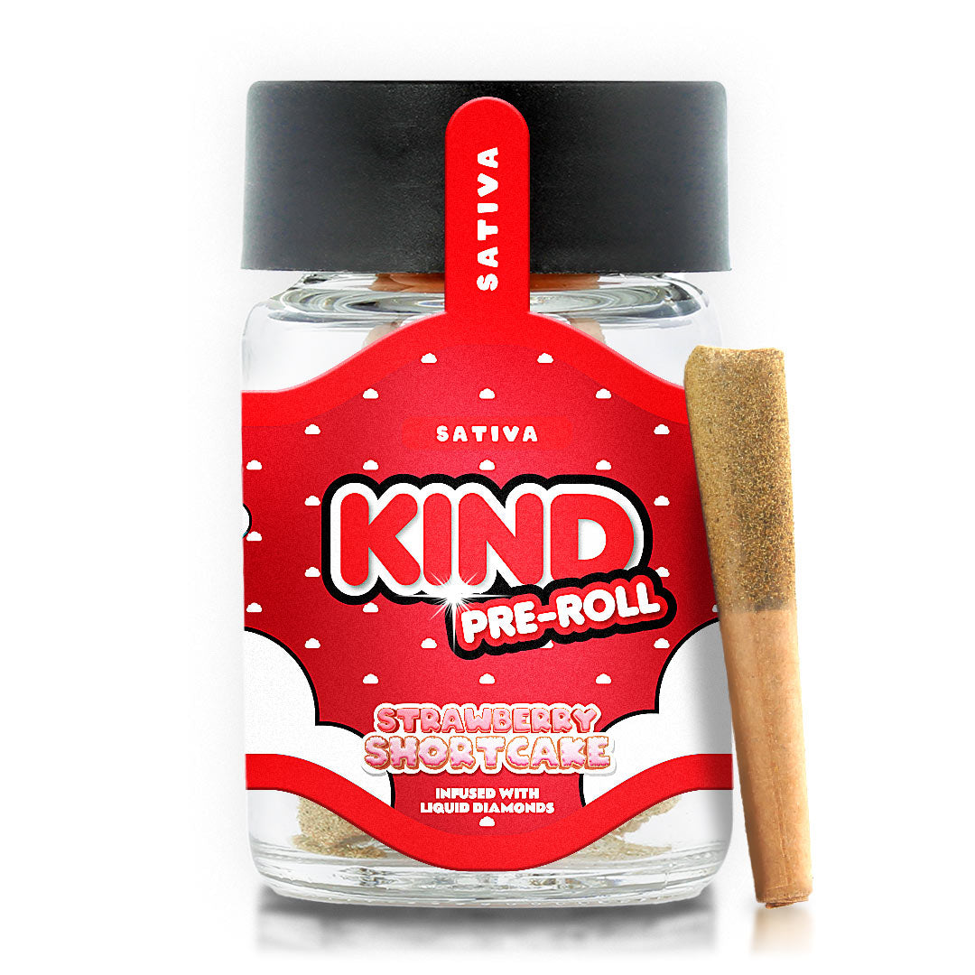 5 x .5 Gram THCa Infused Pre-rolls - Strawberry Shortcake (Sativa)