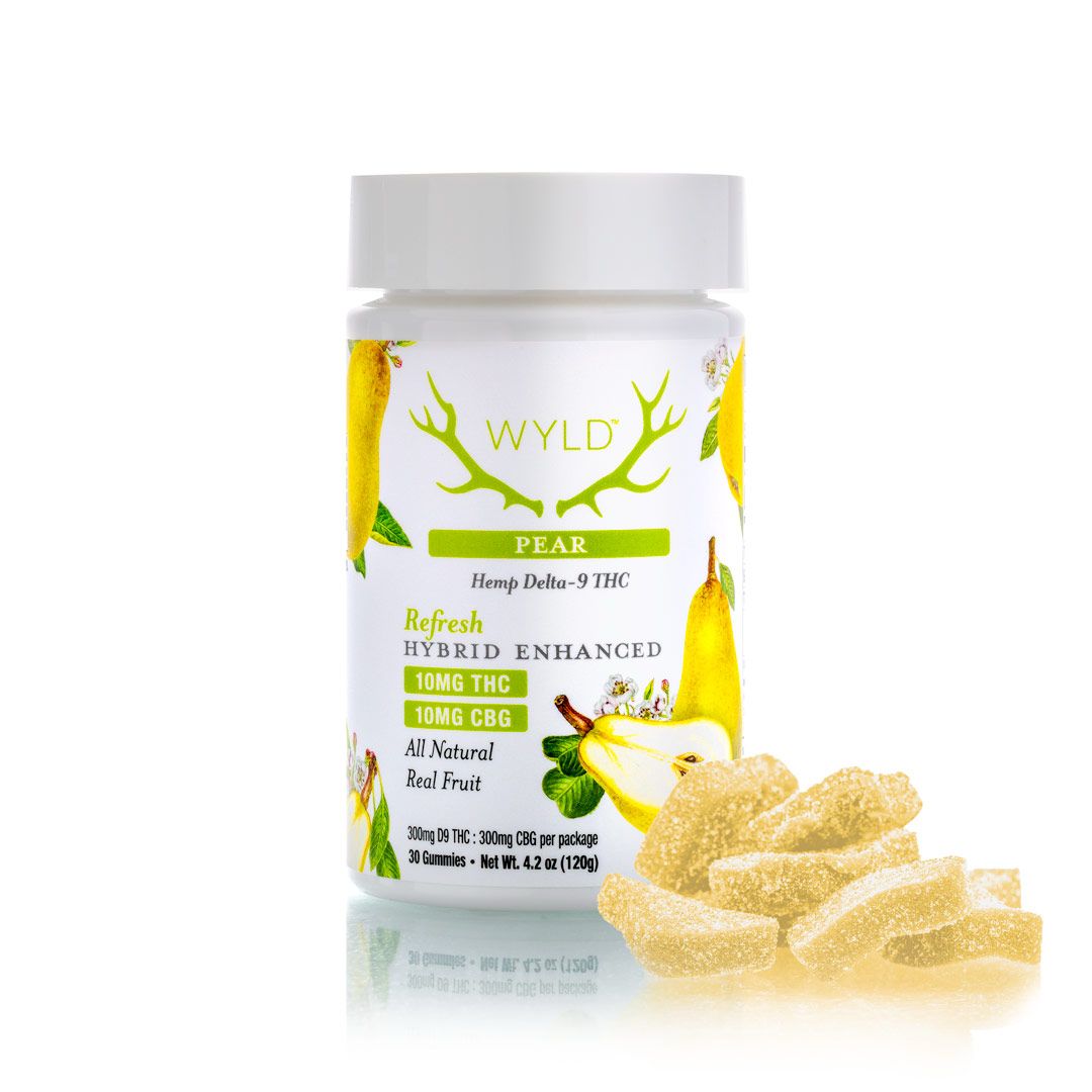 Wyld - Pear 1:1 THC:CBG | Refresh - 30 Count