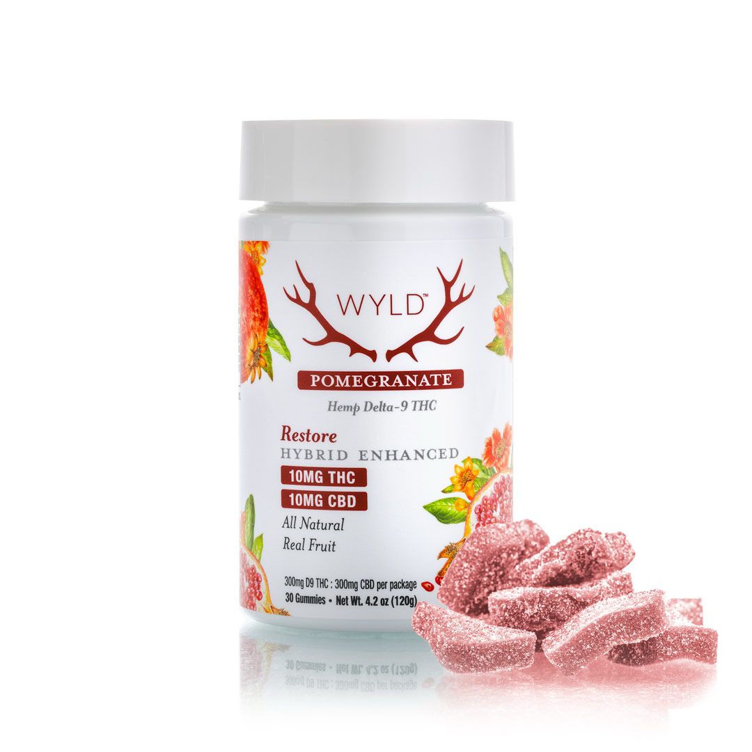 Wyld - Pomegranate 1:1 THC:CBD | Restore - 30 Count