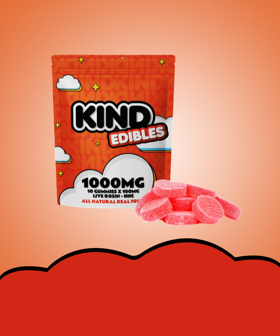 KIND Edibles picture with 1000mg HHC gummies from THC713.com cannabis store